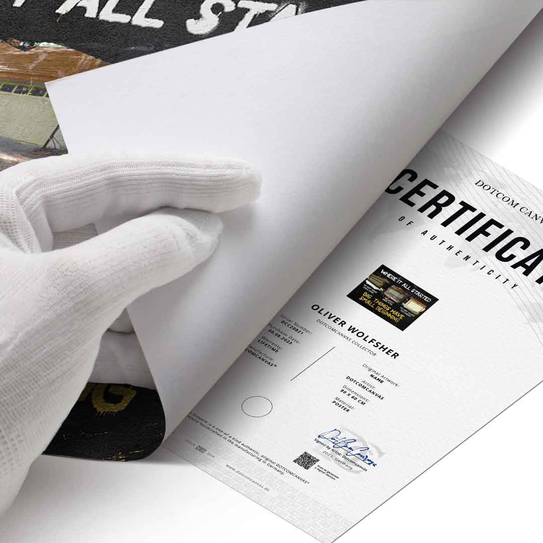 Duże rzeczy mają małe początki - plakat