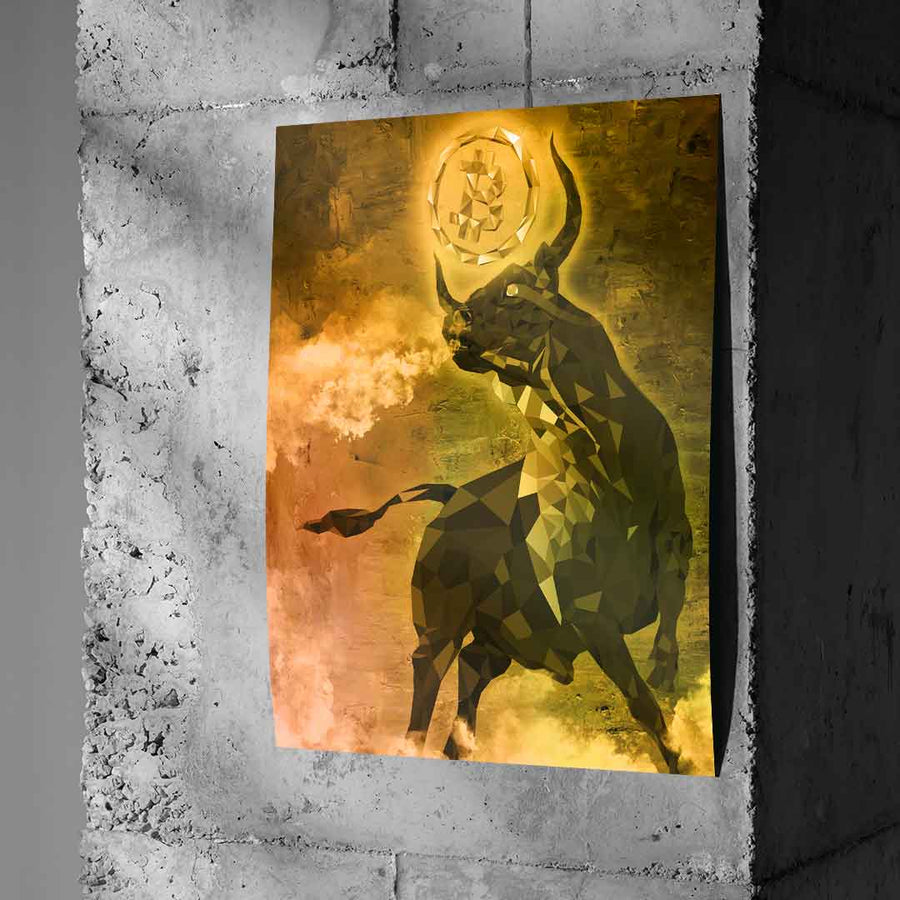 Bitcoin Stier - Poster
