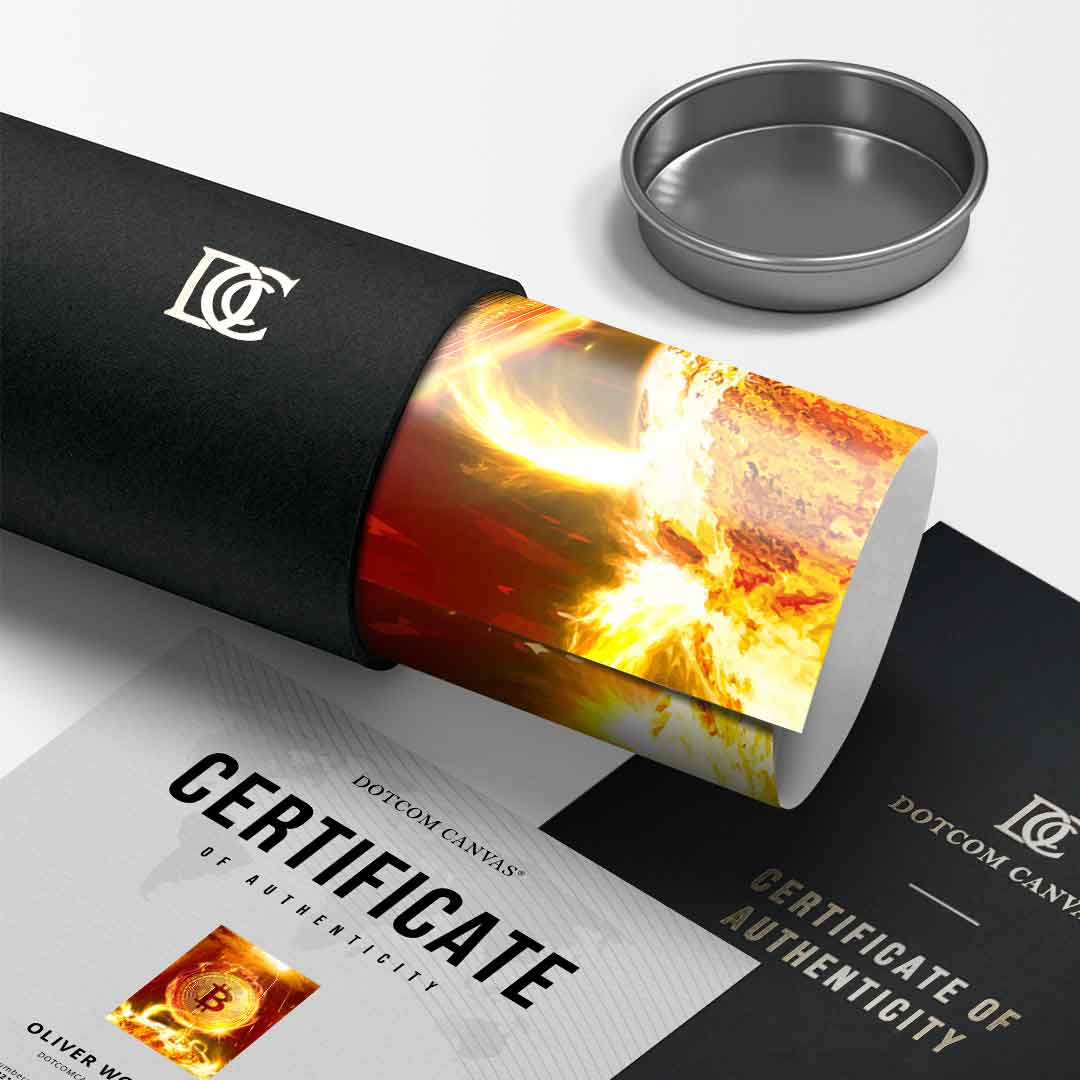 Bitcoin on Fire - Poster