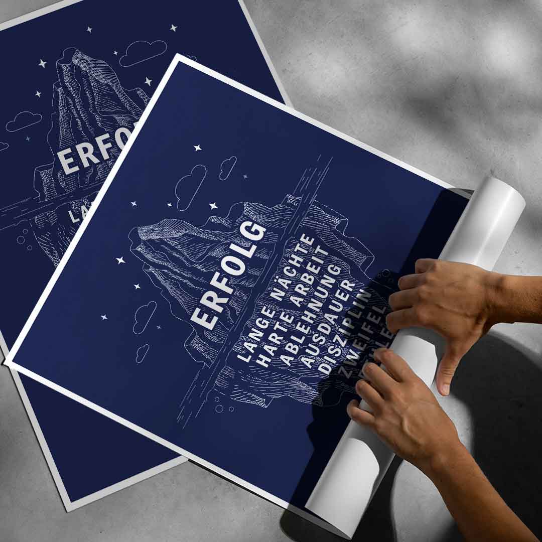 Góra lodowa sukcesu #infografika - Plakat