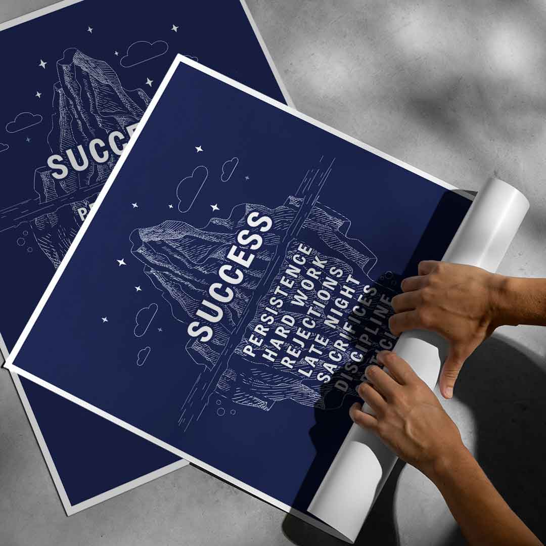 Góra lodowa sukcesu #infografika - Plakat