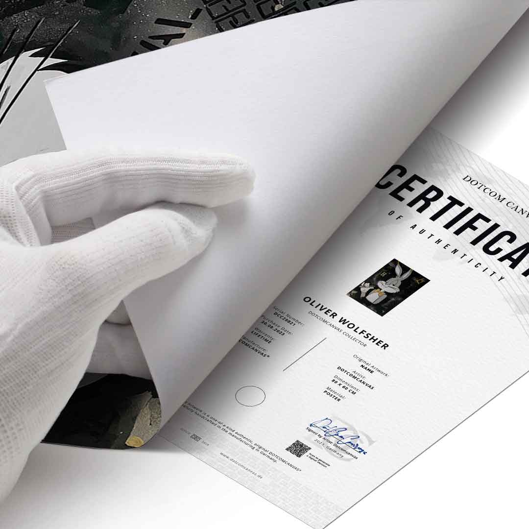 Elegancki królik - plakat