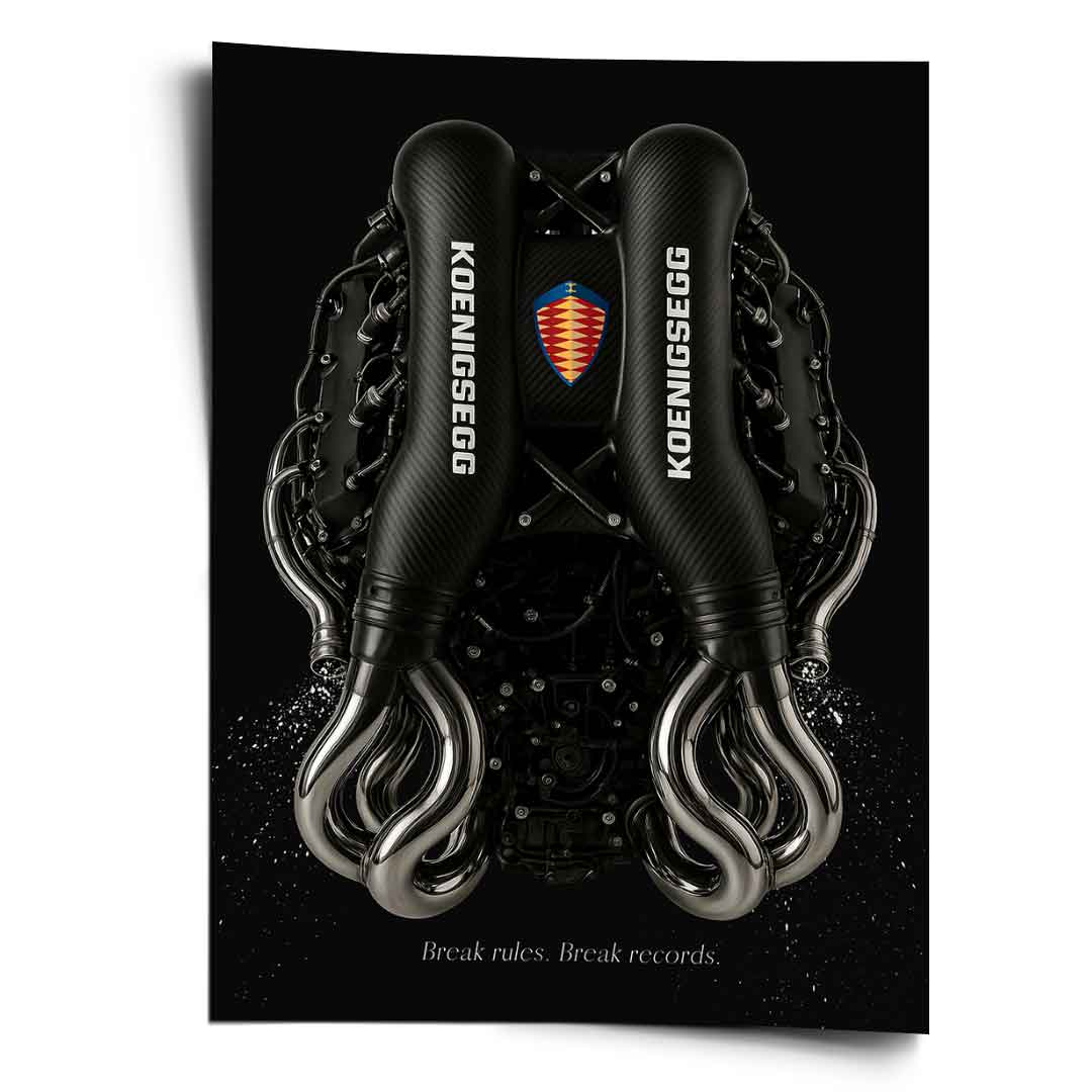 Silnik Koenigsegg – plakat