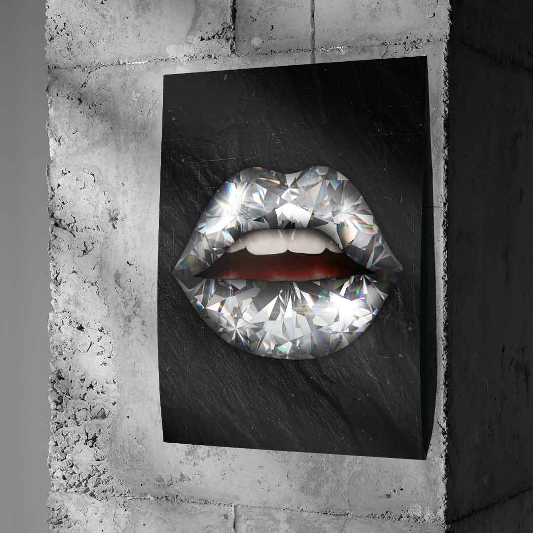 Lippen x Diamant - Poster