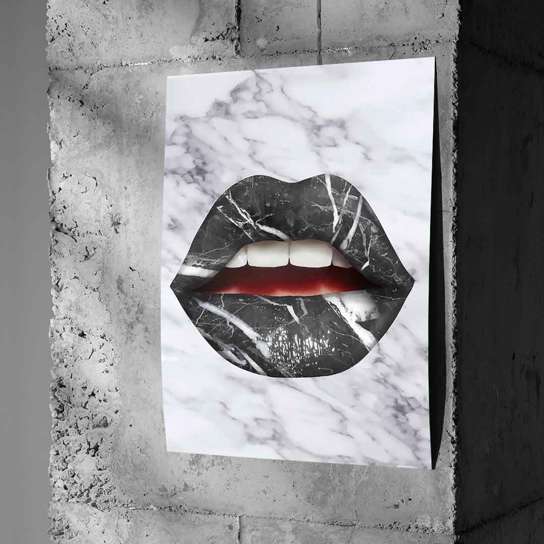Lippen x Marmor - Poster