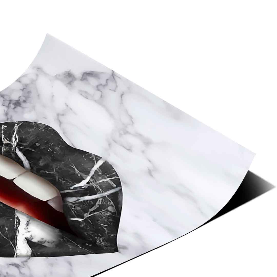 Lippen x Marmor - Poster