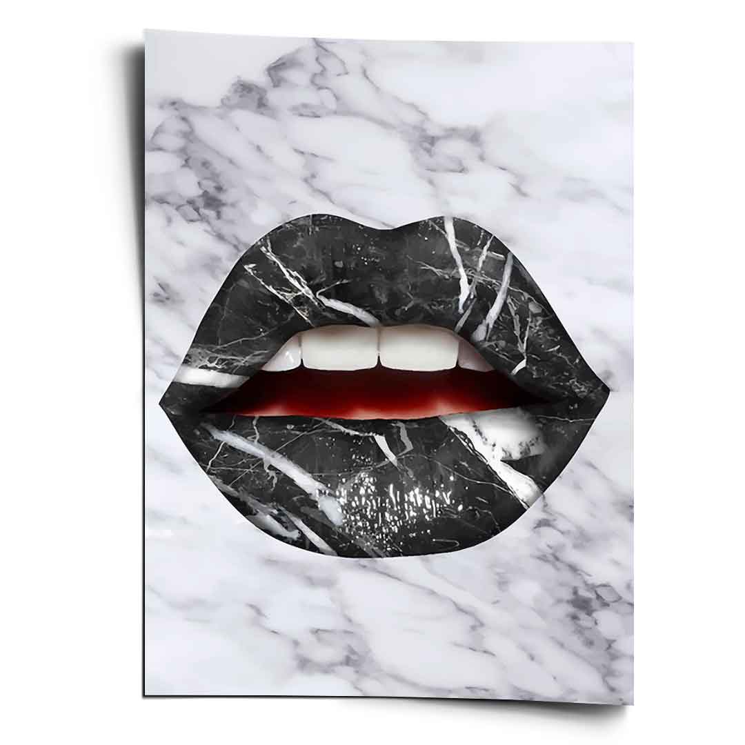 Lippen x Marmor - Poster