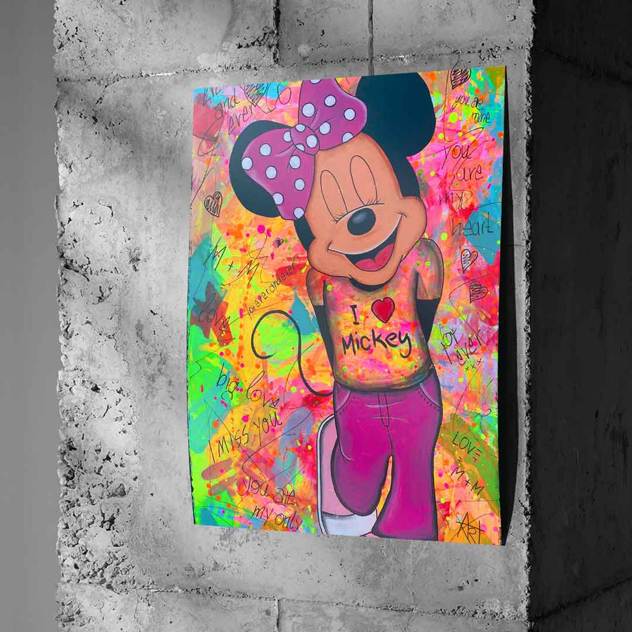 Minnie Loves Mickey - Poster