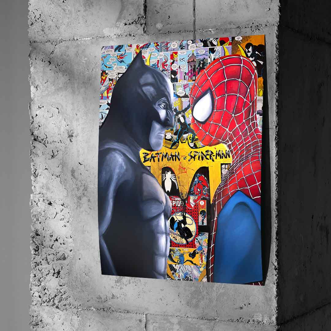 Nachtkämpfer vs. Spinnenkrieger - Poster