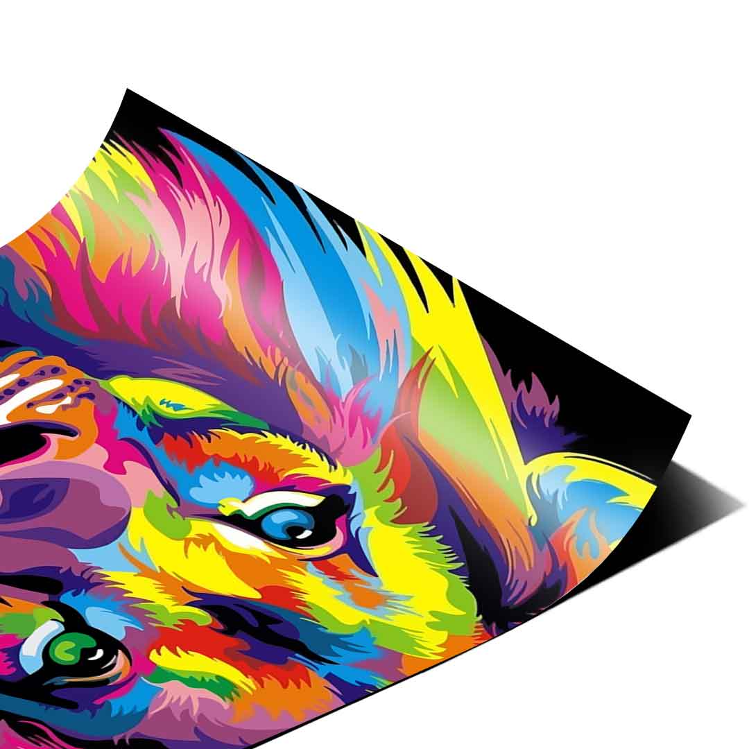 Neonowy Lew - Plakat