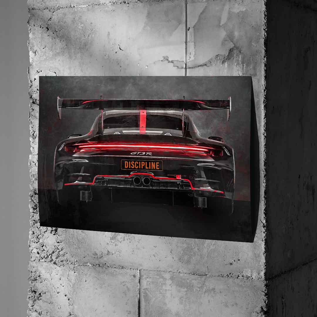 Tył Porsche - plakat