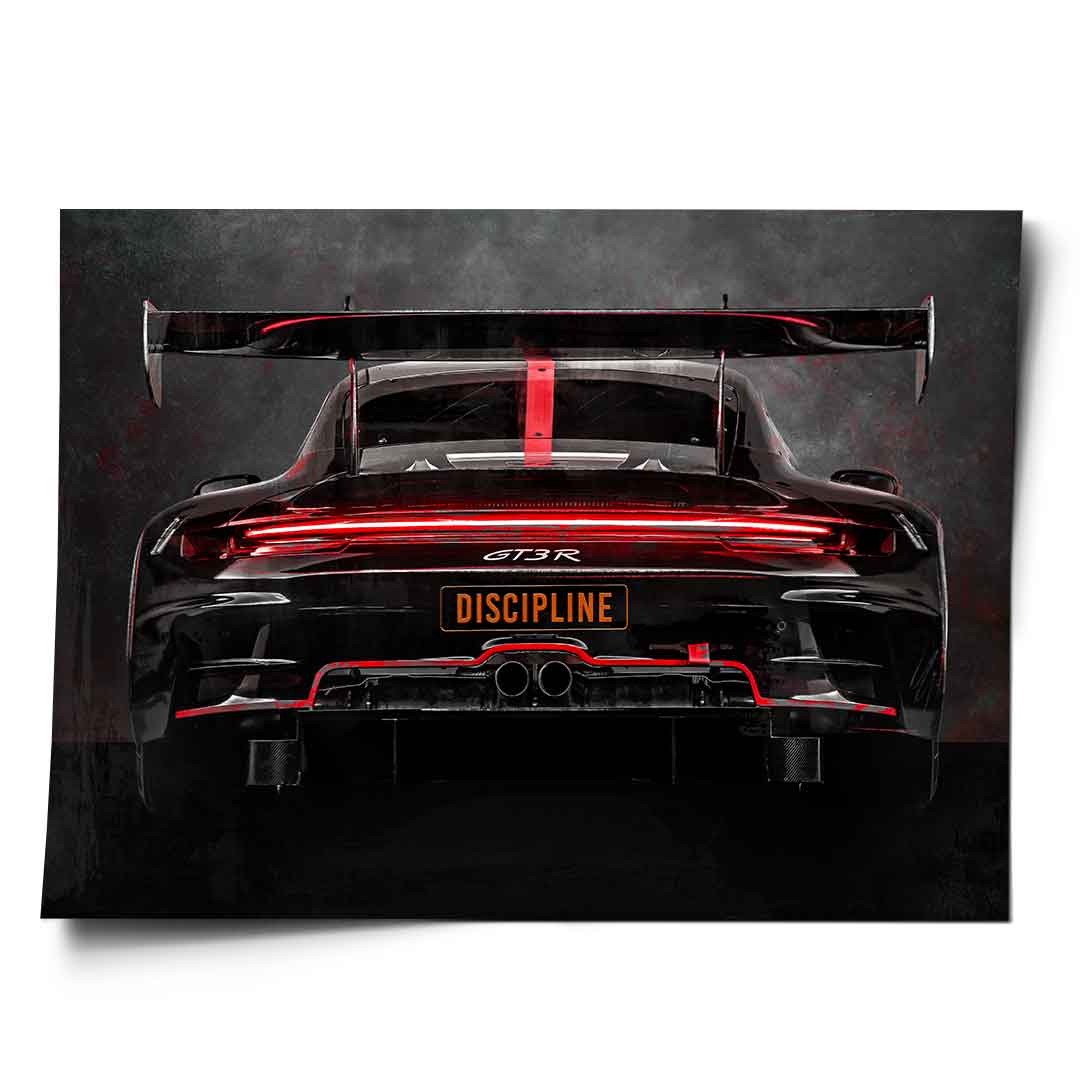 Tył Porsche - plakat