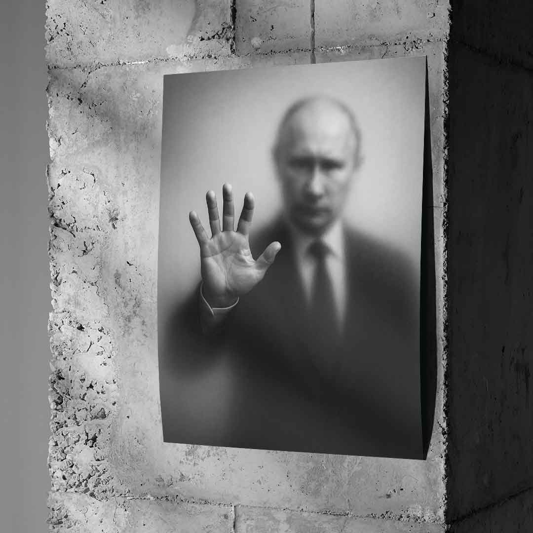 Sylwetka Putina – plakat