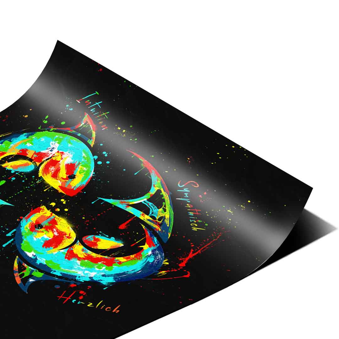 ZNAK ZODIAKU RYBY - Plakat