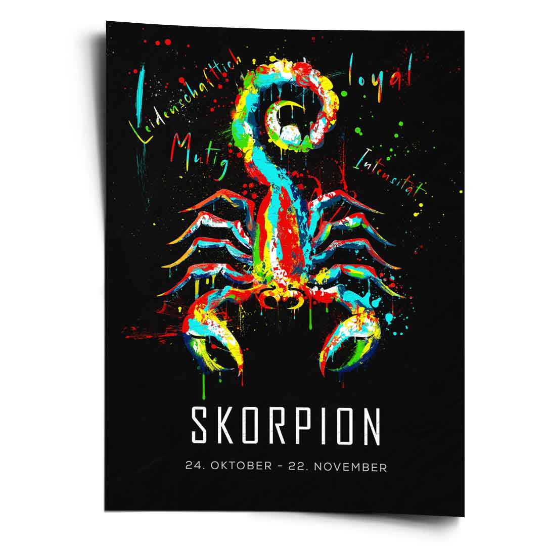 ZNAK ZODIAKU SKORPION - Plakat