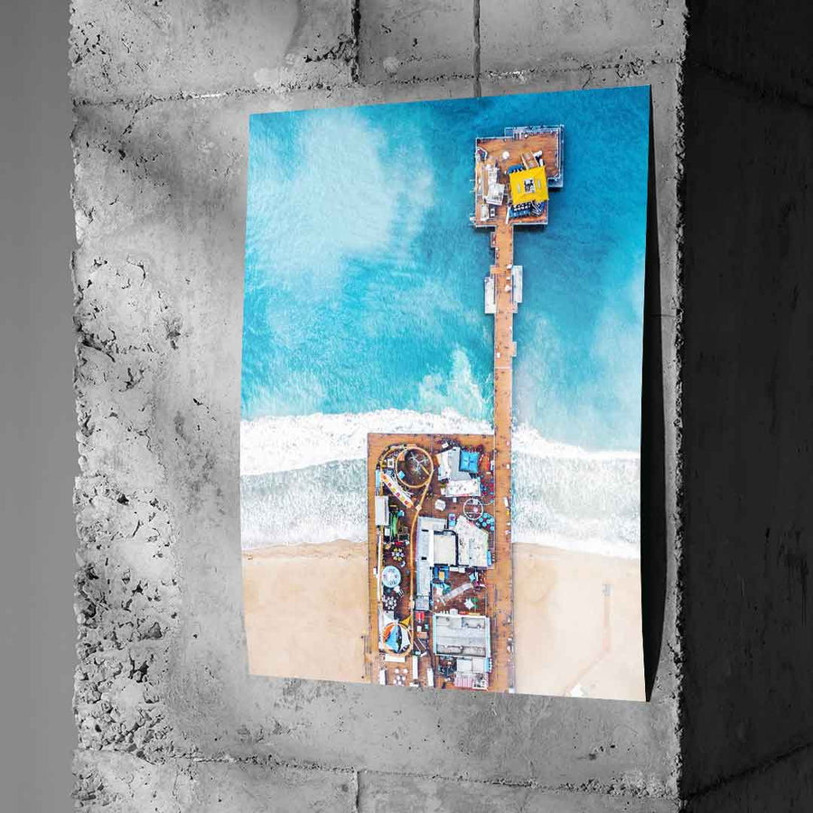 Molo w Santa Monica - Plakat