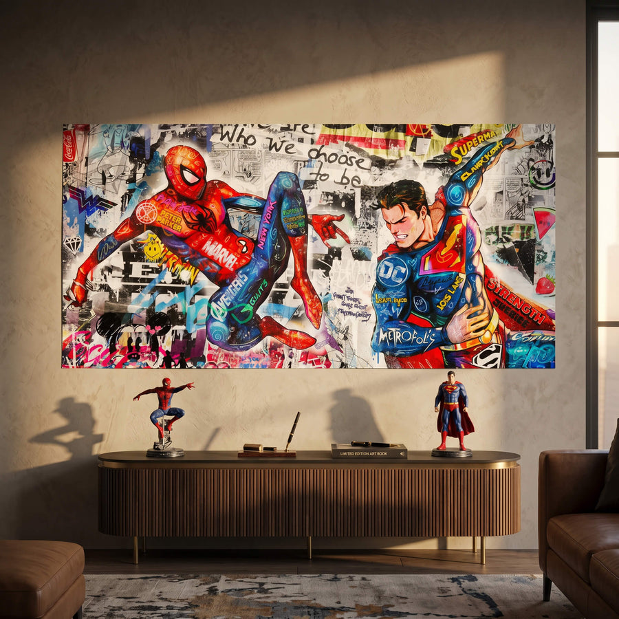 Superman Meets Spiderman - Poster