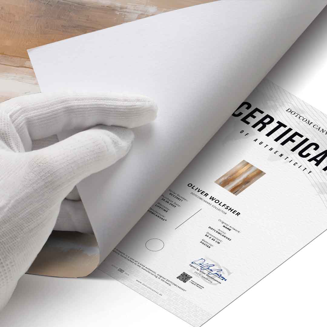 Paski w łagodnych neutralnych odcieniach - Plakat