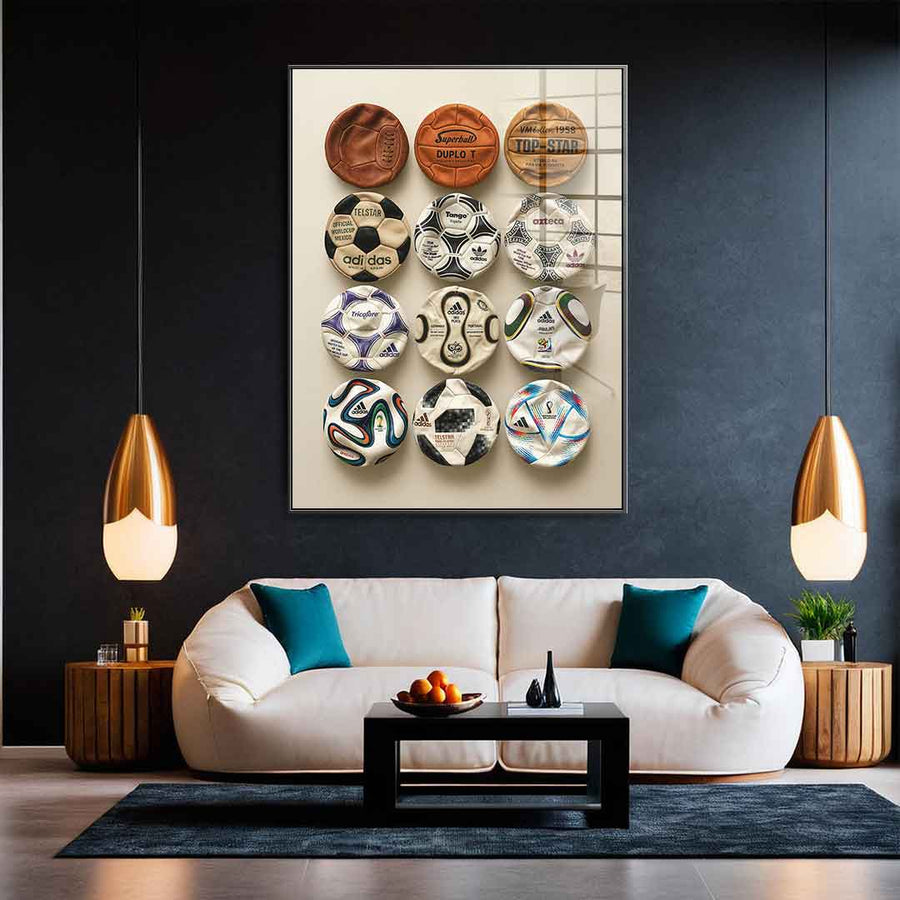 Flat World Cup Ball collection - Acrylglas
