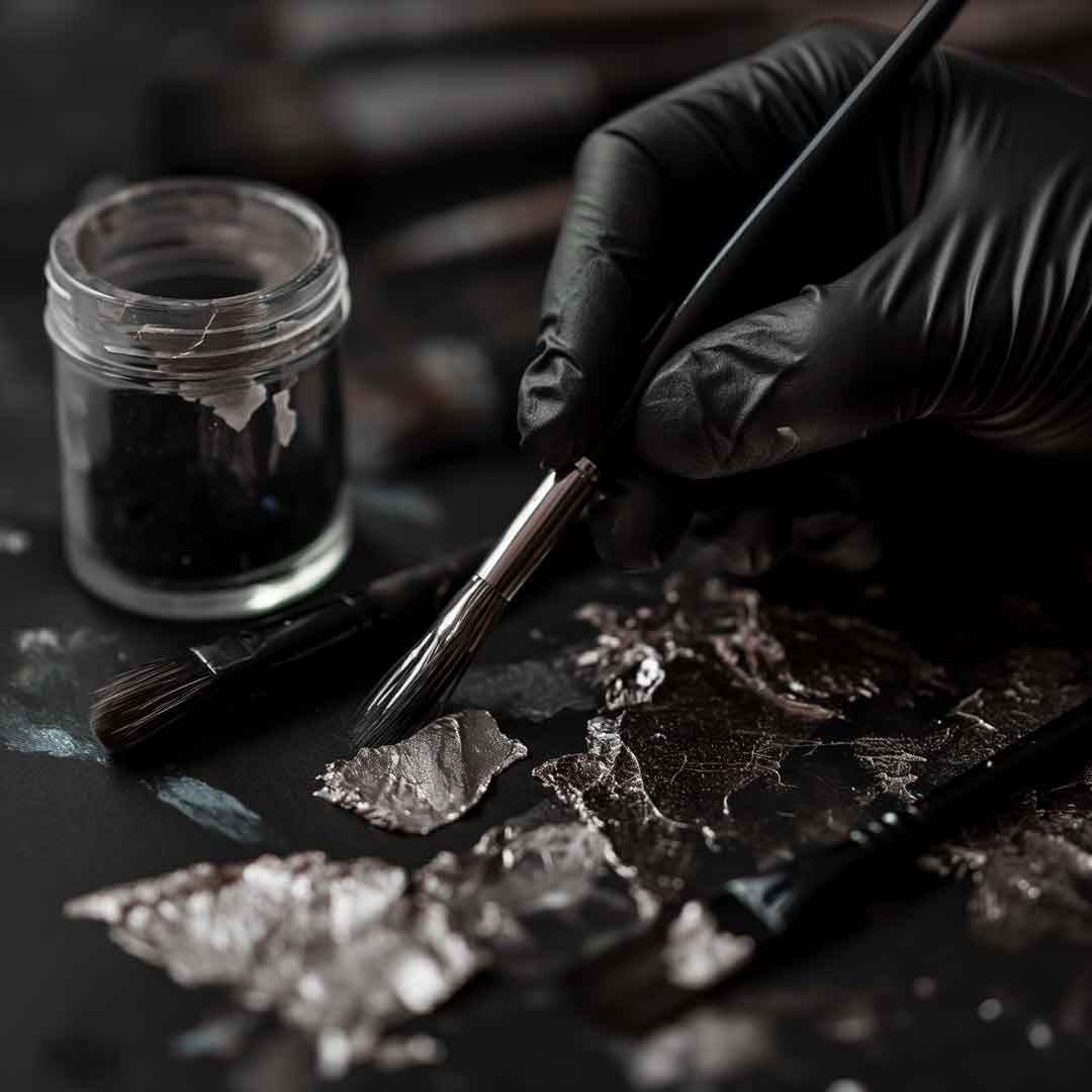 Deska surfingowa Pracuj mądrze, nie ciężko - srebrny liść