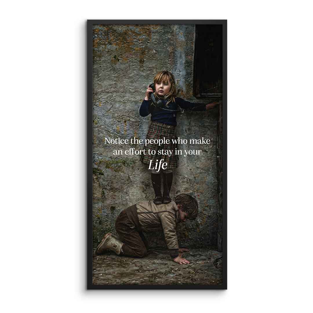 Steadfast Support Poster Color Frame Front