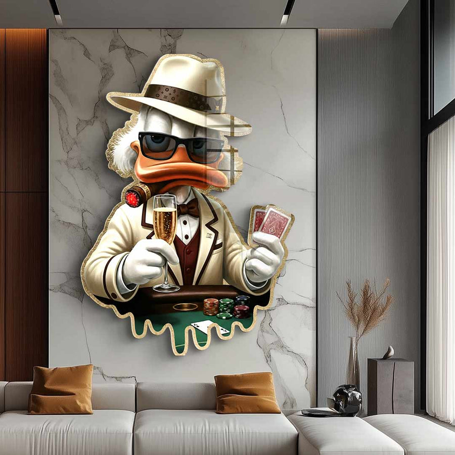 Wandskulptur Poker Night - Acrylglas