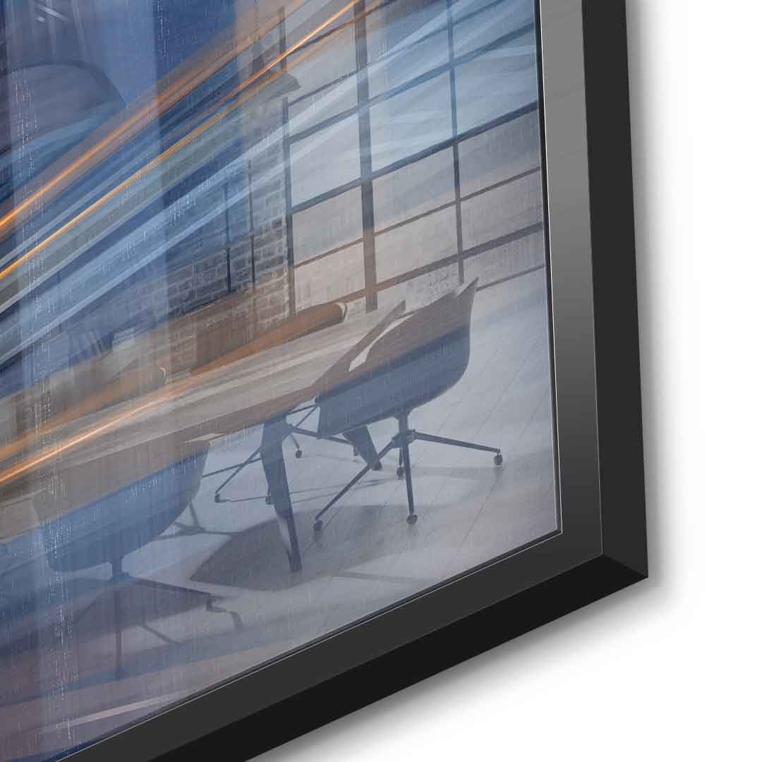 Moving City Glass - Acrylglasbild Detail
