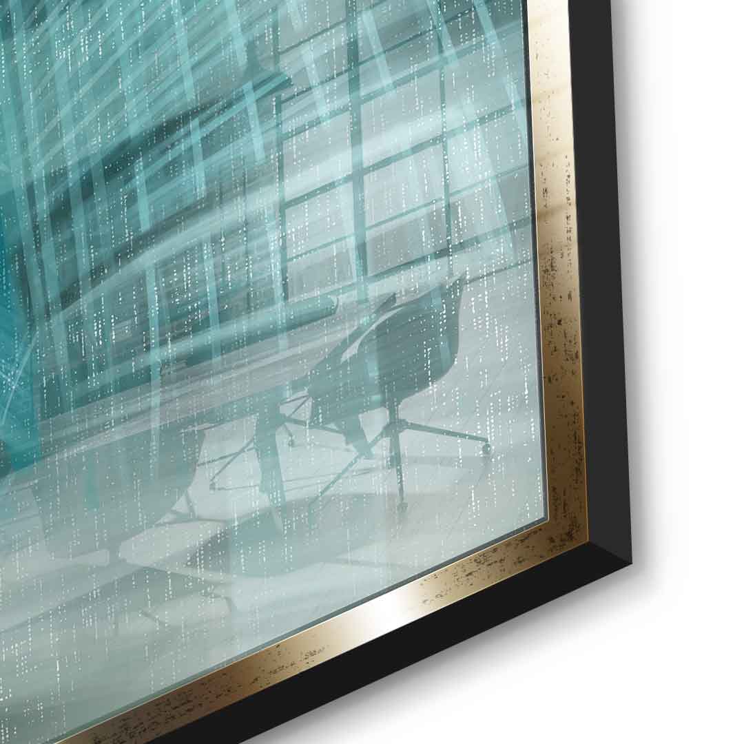 Shining City Pearl Glas - Acrylglasbild Detail