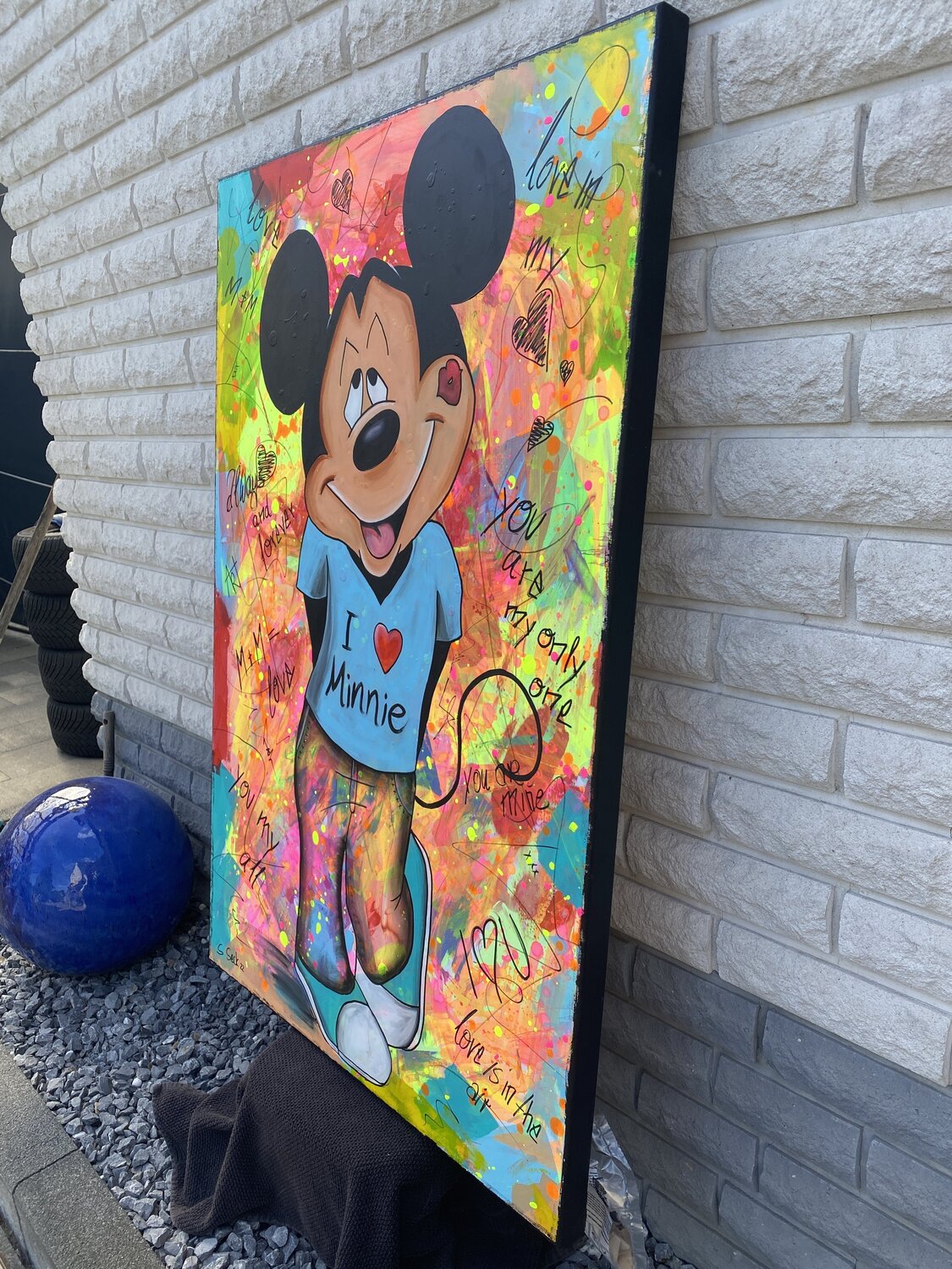Mickey Loves Minni Original – Detail