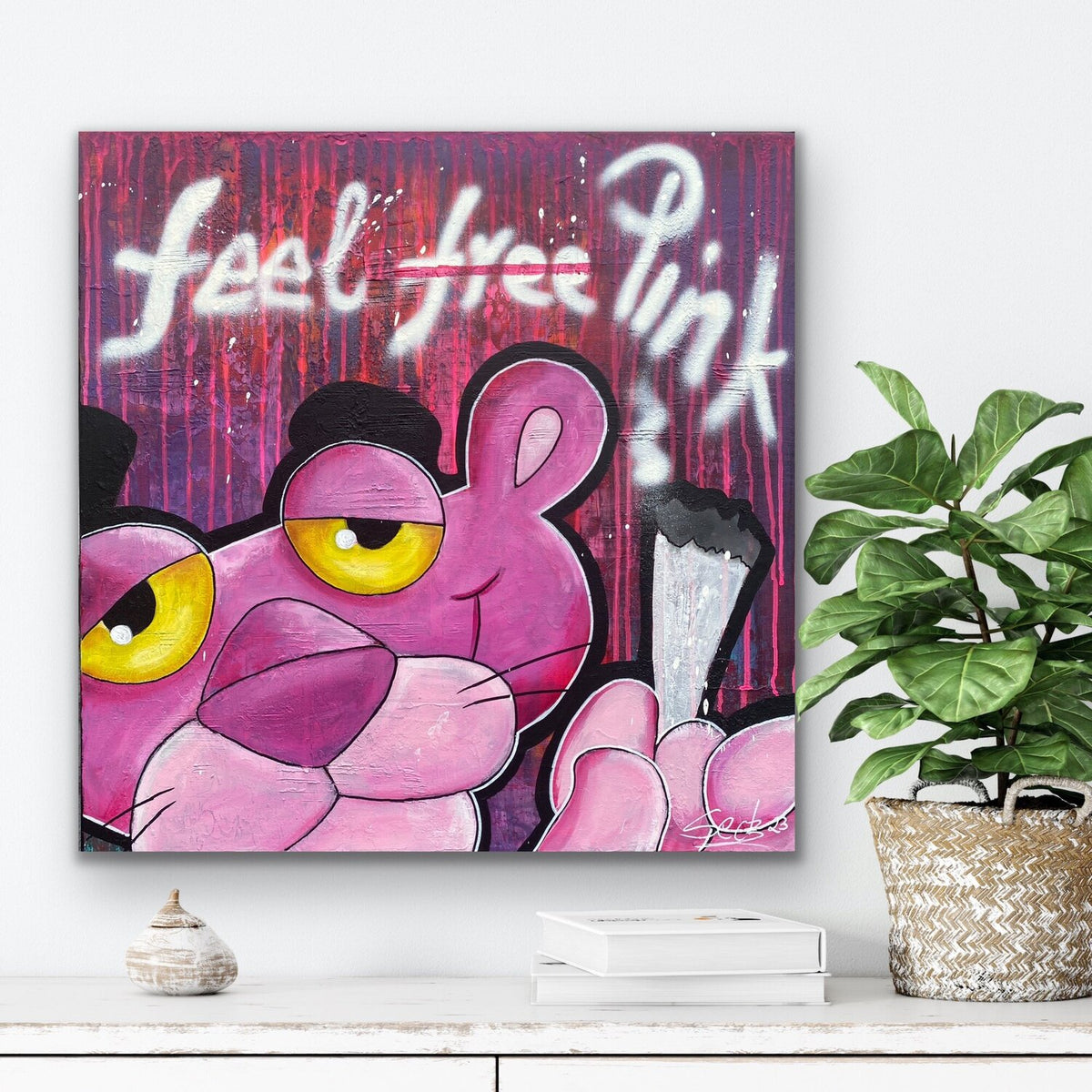 Feel Pink – Original, Detailansicht