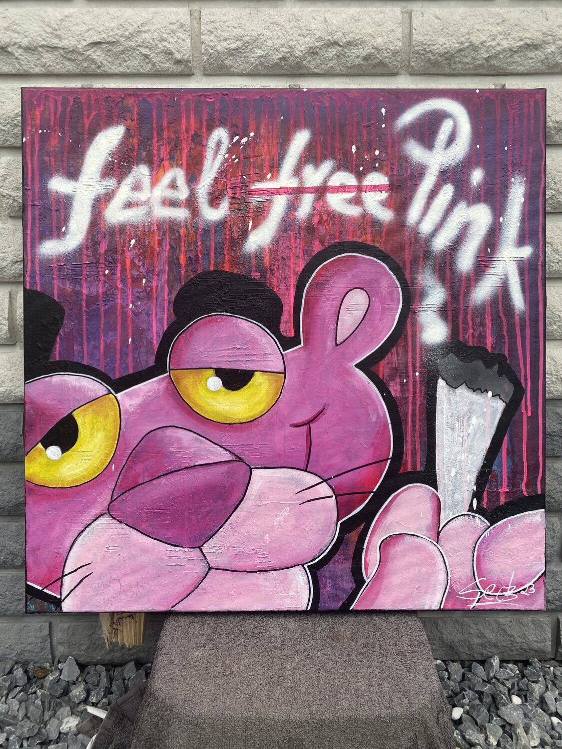 Feel Pink – Original, Detailansicht