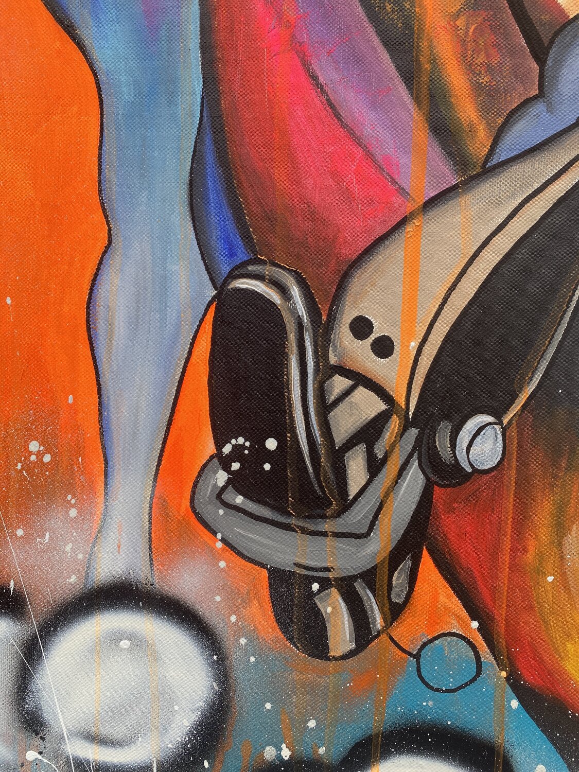 Wild and Lucky – Original, Detailansicht