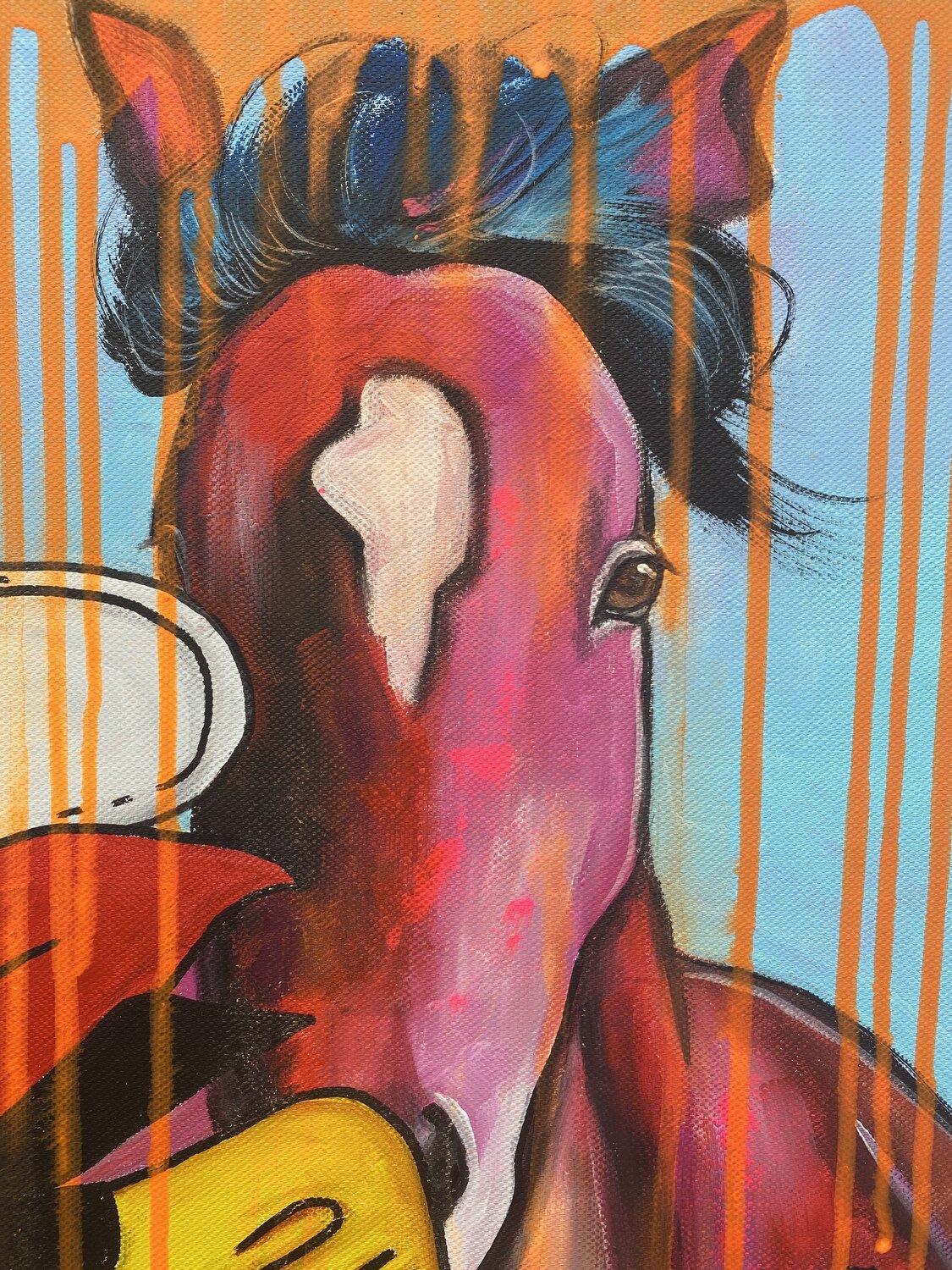 Wild and Lucky – Original, Detailansicht