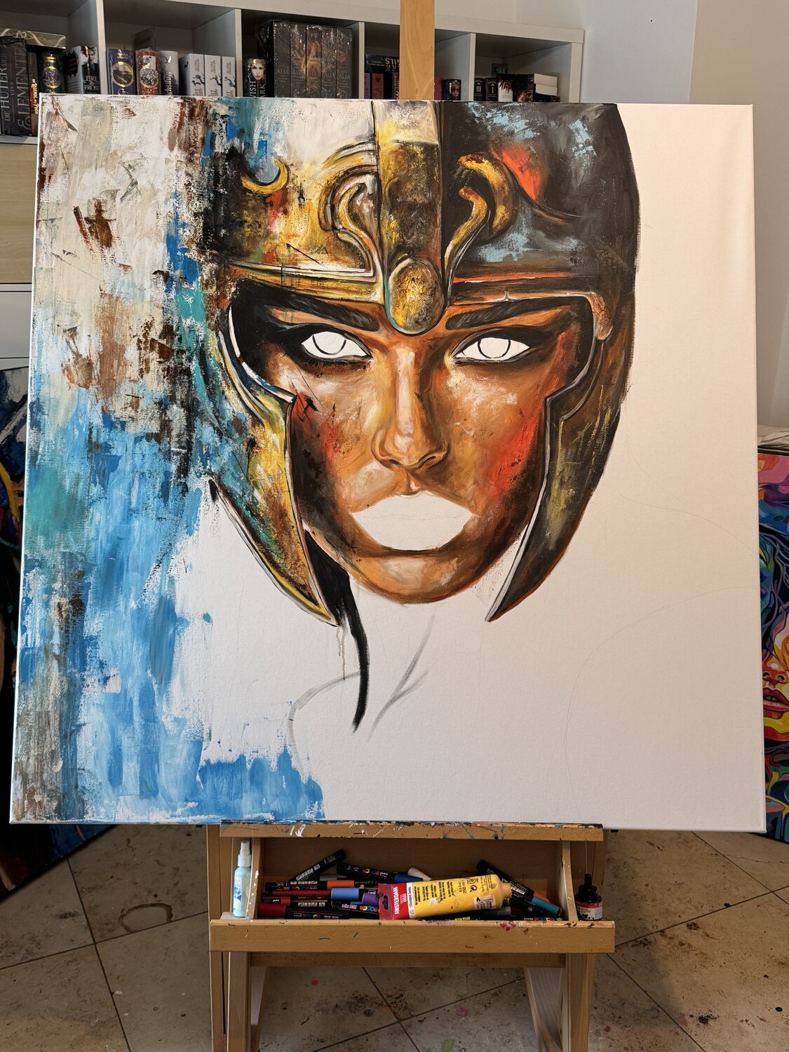 Warrior Inside – Original, Detailansicht