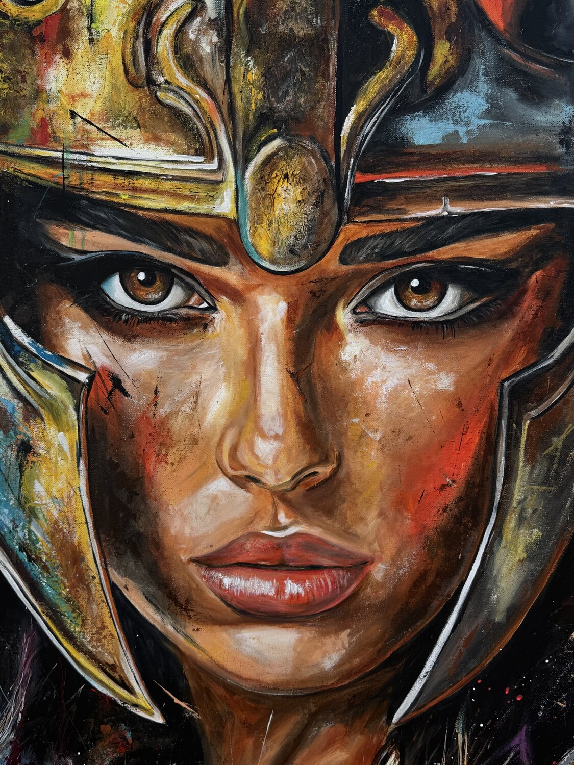 Warrior Inside – Original, Detailansicht