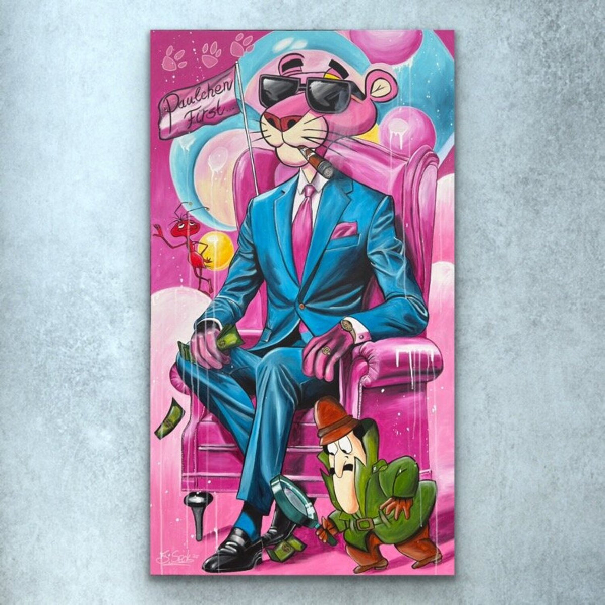 Paulchen first – Original, Detailansicht
