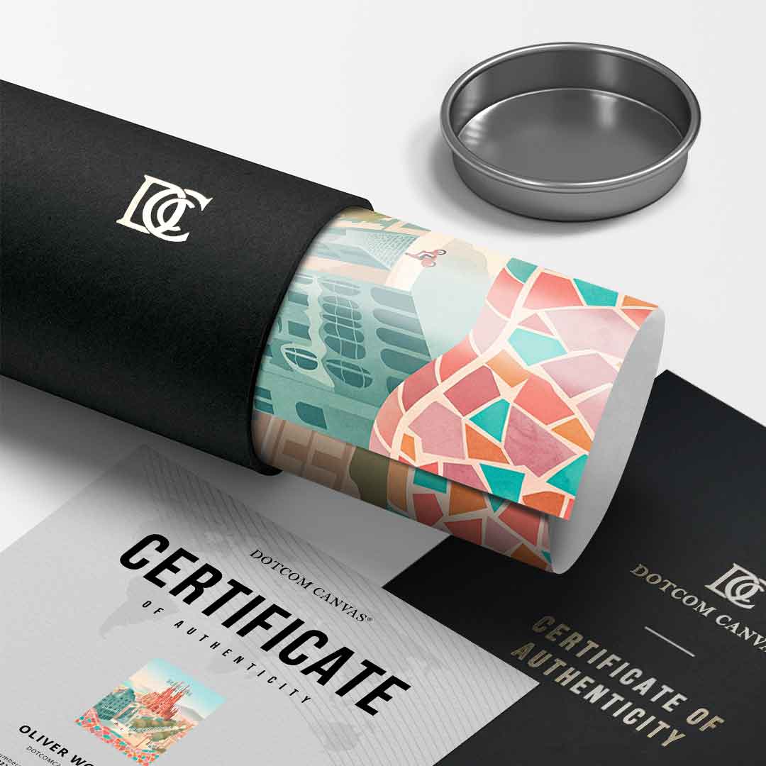 Barcelona Poster Tube-Roll-Vertical
