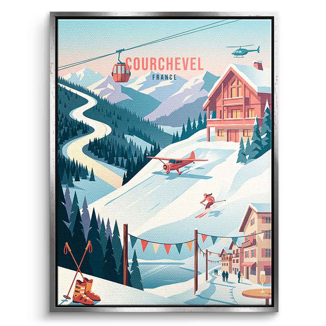 Courchevel Leinwandbild