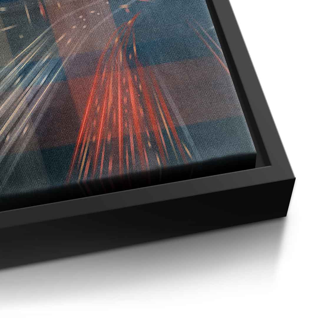 Night City with Speed - Leinwandbild Detail