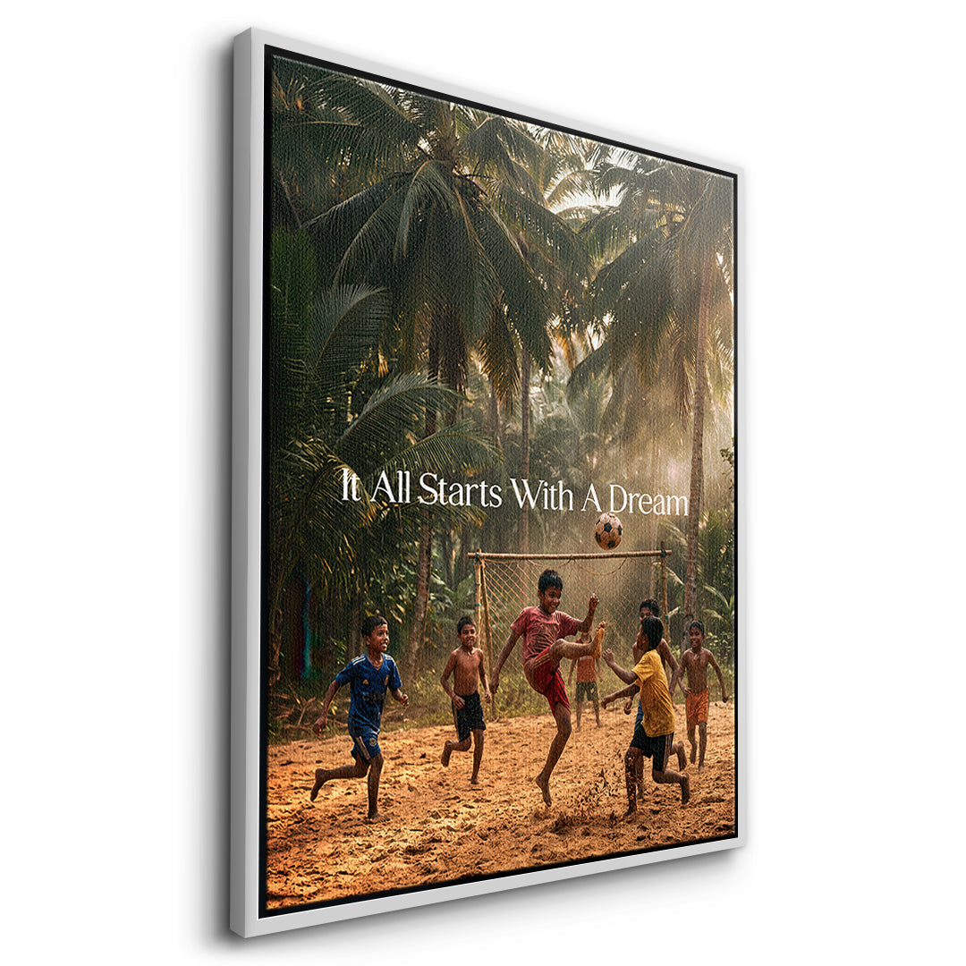 Dream Football Leinwand side wf