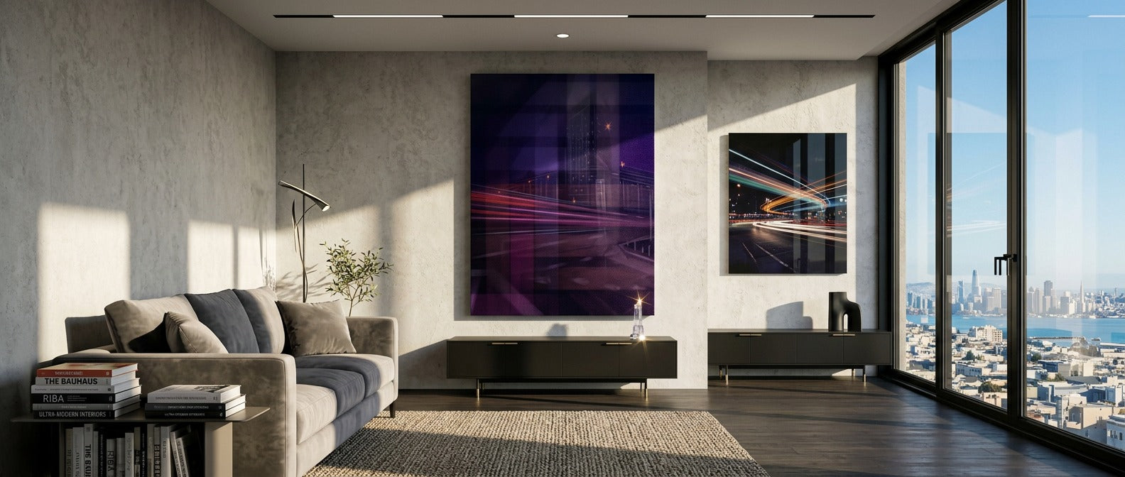 City of Dreams in Grids - Leinwandbild Banner
