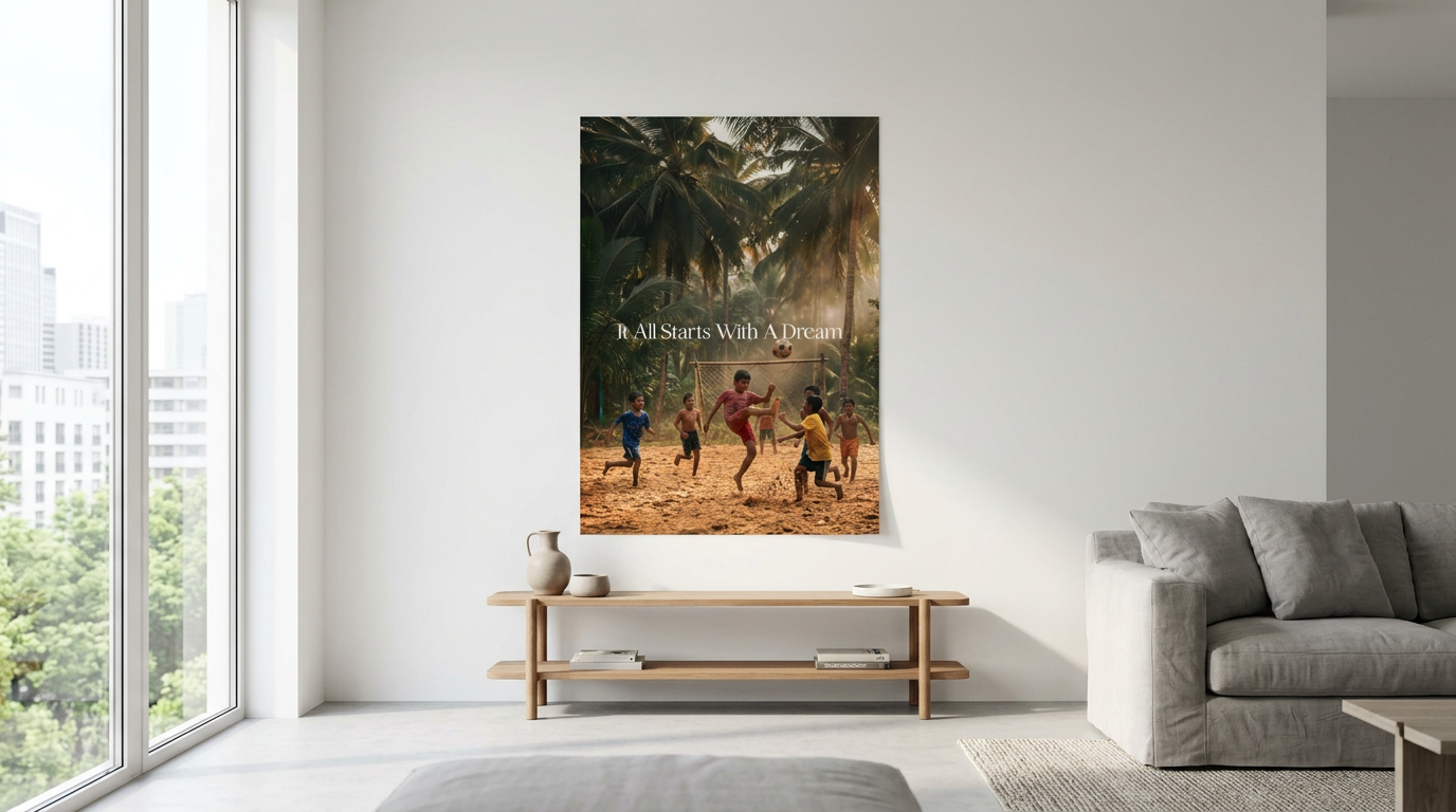 DOTCOMCANVAS 3627 Football Poster Banner