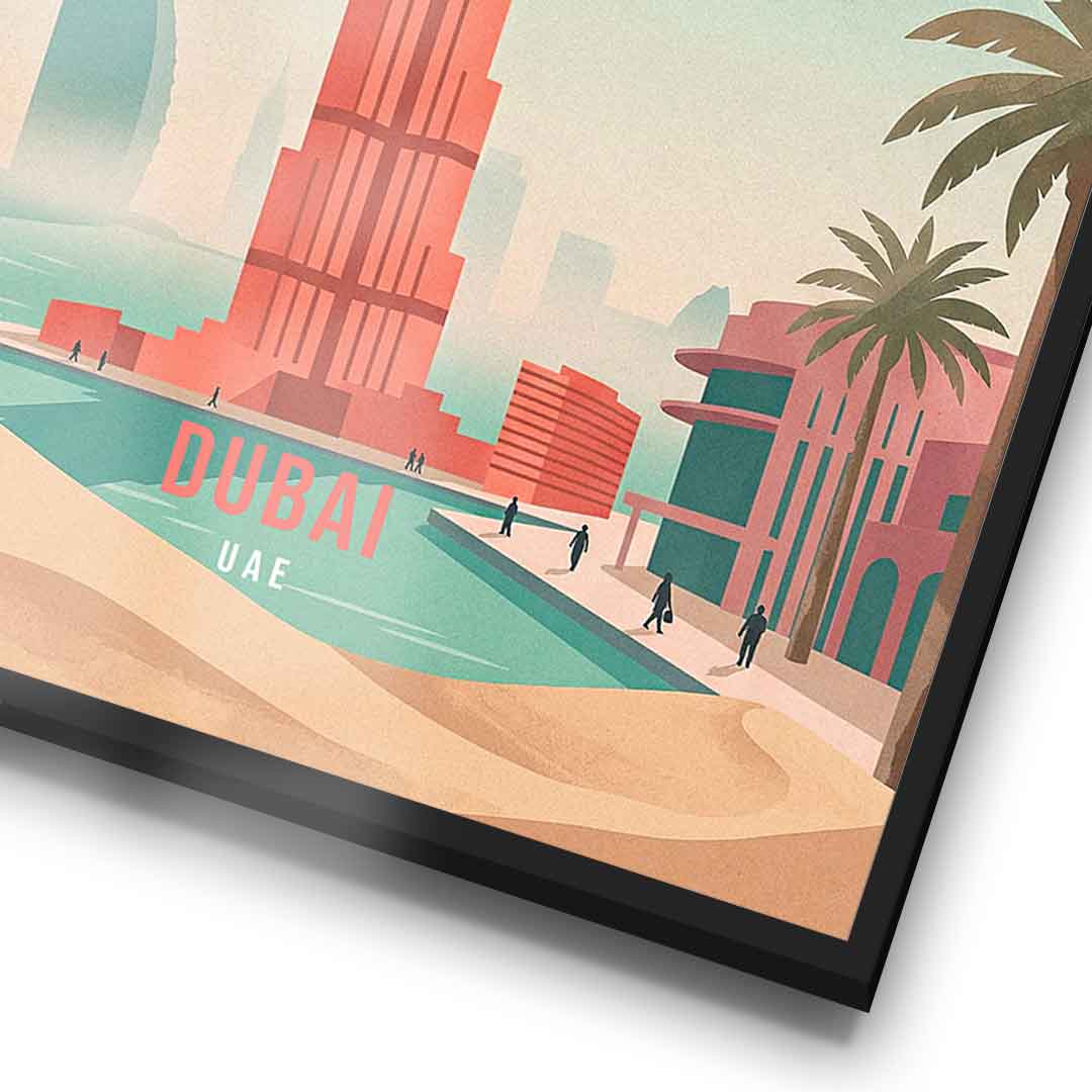 DOTCOMCANVAS Dubai Poster Bilderrahmen Detail