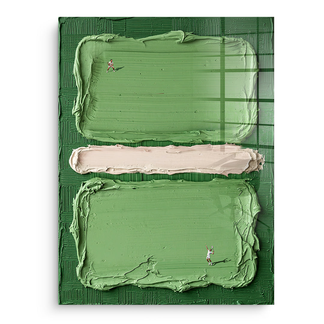 DOTCOMCANVAS Play Tennis Acrylglasbild Vorderansicht ohne Rahmen