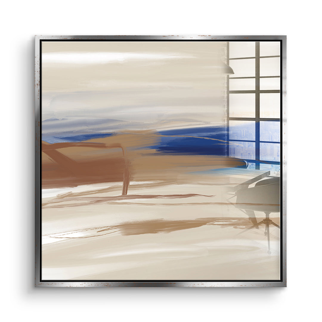 DOTCOMCANVAS A gentle after Acrylglasbild Vorderansicht silberner Rahmen