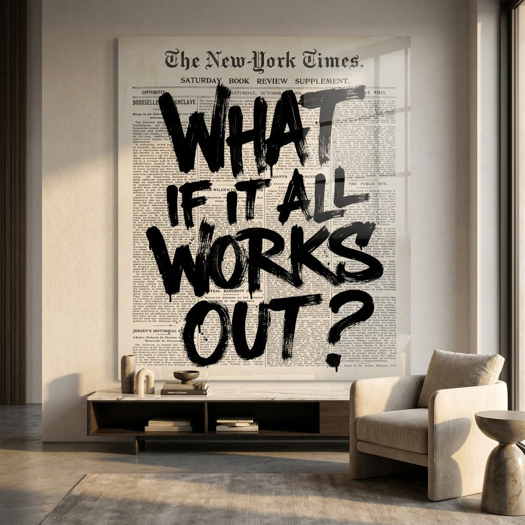 What if it all works out Raum Mockup