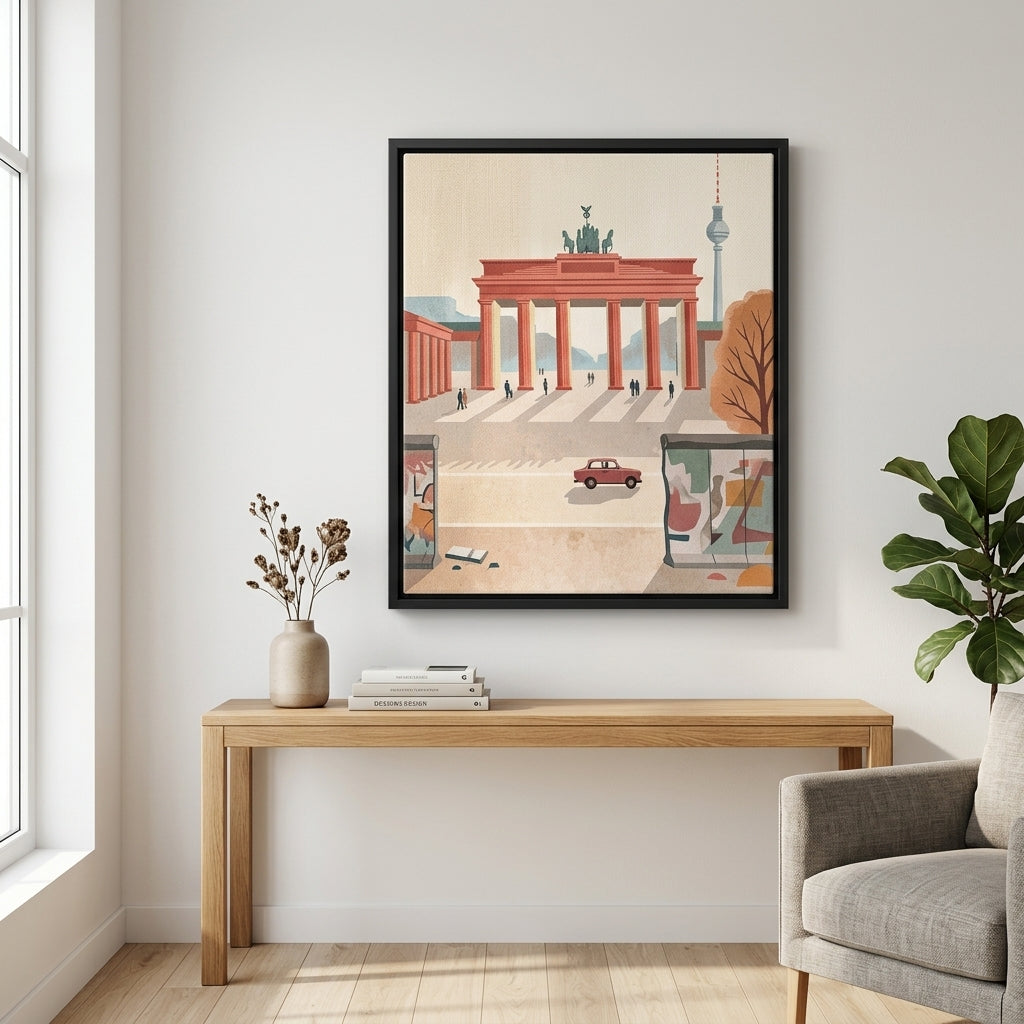 DOTCOMCANVAS® Berlin Leinwandbild im Wohnraum