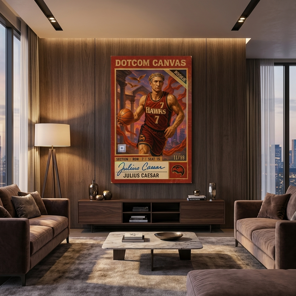 Julius Caesar Basketball Card - Poster