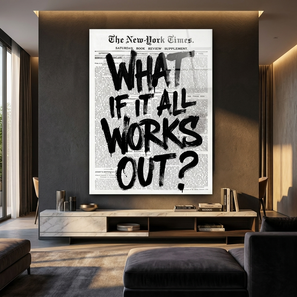 What if it all works out? - Acrylglas