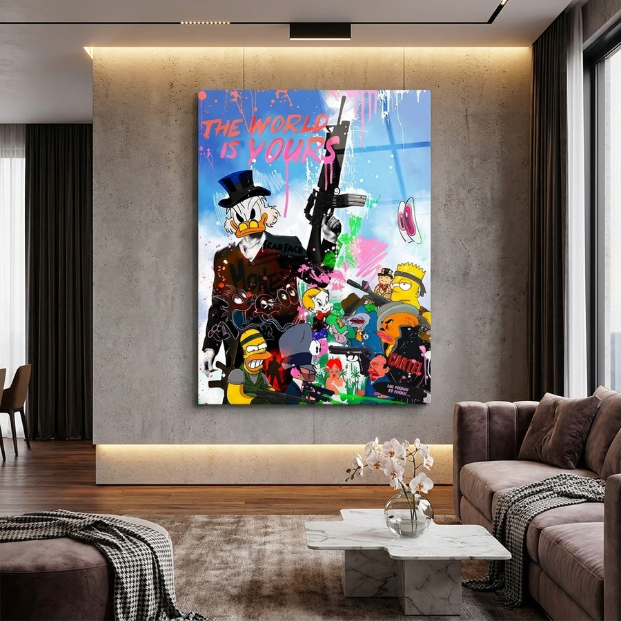 Cartoon Cartel - Acryl Room mockup